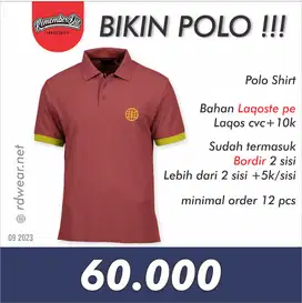 Bikin Kaos Polo Bordir / Bordir Polo