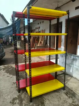 rak besi warna merah kota bandung