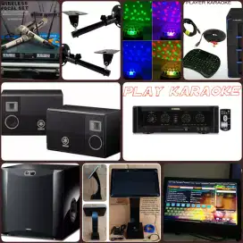 PAKET FULL SET KARAOKE YAMAHA KMA1080 ORIGINAL