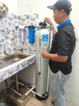 Alat filter saringan air pompa sumur bor tanah/PDAM PAM kuning keruh