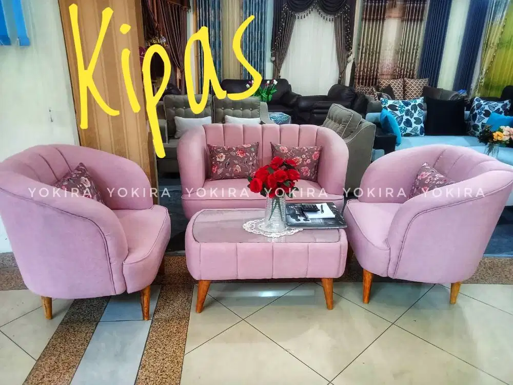 Sofa tamu sofa santai sofa bed sofa L sofa custom sofa retro sofa mode