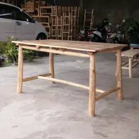 Meja jati pang panjang 140cm x80xm tinggi 75cm,