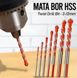 Mata Bor Universal HSS Twist Drill Bit 3-12mm 7 PCS