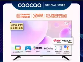 [Google SmartTV Android 11]Coocaa 32 Bezelles Digital Netflix Garansi