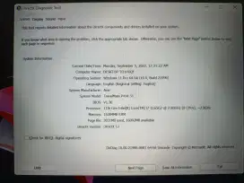 Acer TrvelMt i7 8CPU Gen-11 16/SSD512, ASUS ROG i7 8CPU VGA2GB 14,95Jt