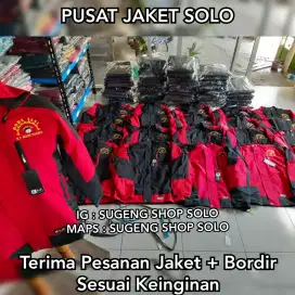 PESAN JAKET SERAGAM KOMUNITAS KELAS KANTOR KONVEKSI JAKET SOLO GROSIR