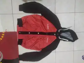 Jaket hoodie sonic 150 r kain dan parasut