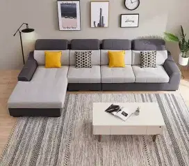 Sofa minimalis terbaru L Shape ruang tamu