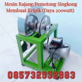 Mesin Rajang Singkong / Alat Pemotong & Membuat Kripik - Dinamo 200wat