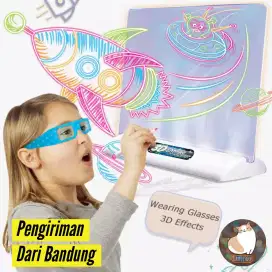 Buku gambar ajaib magic drawing board 3D