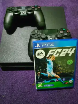 Di jual PS4 Slim ori 1 Tb,bonus BD Fc24