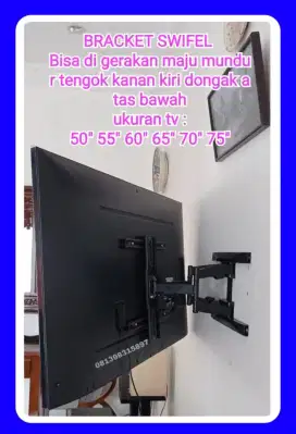 Bracket TV  Plus Pasang  50inchi s/d 75inchi  Cocok Semua merk tv