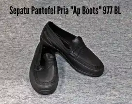 Sepatu Karet Pantofel Pria Ap Boots, Ori, Black, Size 40, 41 dan 42