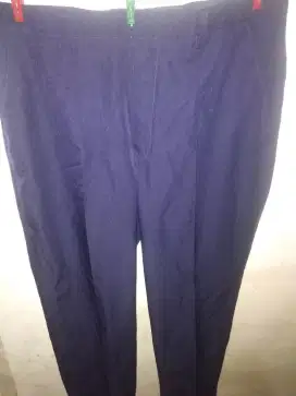 Celana bahan pria biru navy made in england