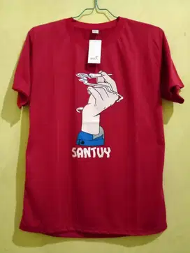 Tshirt kaos baju santuy