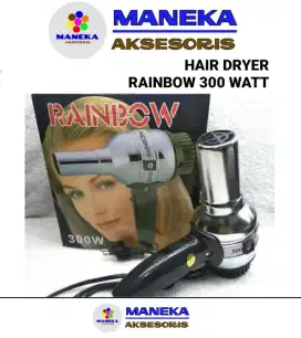 Hair Dryer  Alat Pengering Rambut RAINBOW Stainless Hairdryer 350 Watt