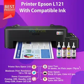 Epson L121 Seri TerBaru Pengganti L120 Garansi Gratis Ongkir