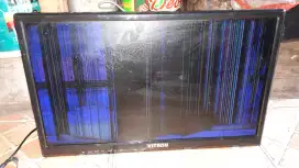Se bh tv led vitron 19, kond normal syg layar garis2 yg phm sj murah