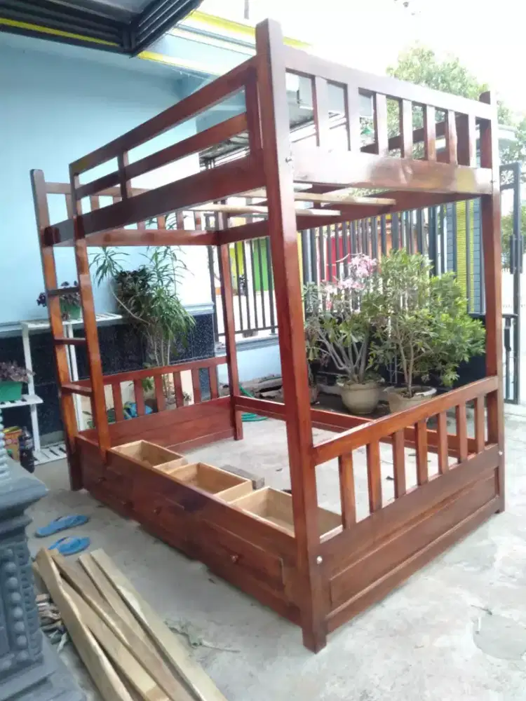 Dipan Tingkat Anak Jati 120x200