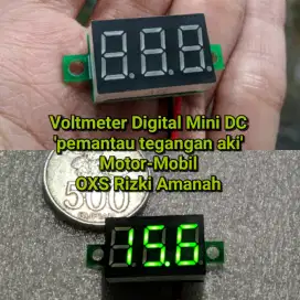 Voltmeter volt meter Digital mini Motor Mobil Pemantau Indikator Aki