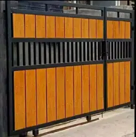 Pintu gerbang pager minimalis modern terbaru