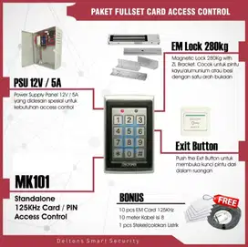 Paket Card/PIN Electronic Lock Access Control pl;us pemasangan