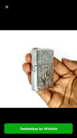 Korek zippo gas ukiran