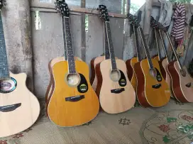 Gitar akustik berbagai tipe elektrik