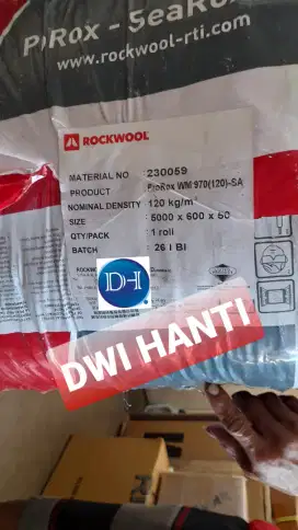 Jual Rocwool Wire Blanket Density120kg/m3 Pasuruan