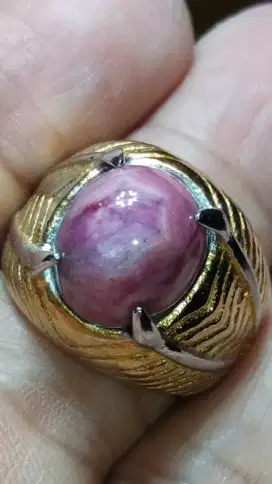 Jual Batu Cincin Red Pinkish Ruby Fatwa mode Keren Antique Good