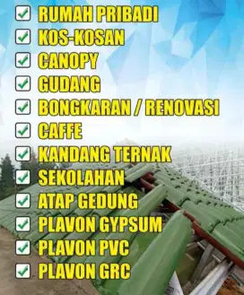 Baja ringan pelapon gypsum pelapon PVC