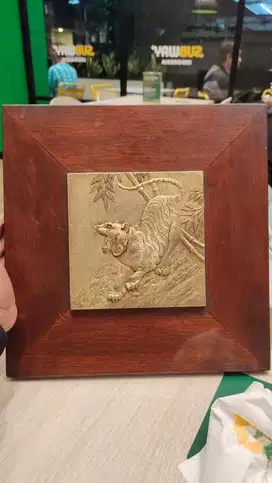 Bronze reliefs tiger