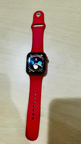 Apple i watch seri 6 44 mm wrna merah mulus 99%