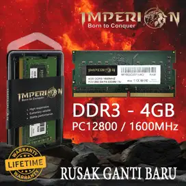 RAM IMPERION DDR3 4GB 1600 MHz PC12800 LAPTOP SODIMM PC3 PC3L DDR3L