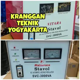 (KRANGGAN TEKNIK)stavolt 3000 watt stabiliser listrik stabilizer 3.000