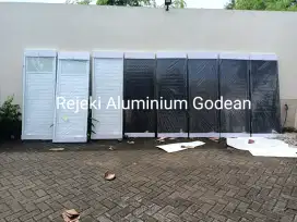 Pintu kamar mandi asli aluminium original tebal