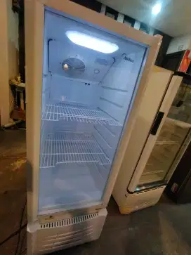 Showcase MIDEA 2 Rak, 200 Liter,
135 W, SECOND SIAP PAKAI, Bandung