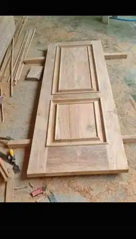 Promo pintu jendela kusen bahan kayu jati dan mahoni