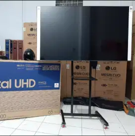 Breket standing tv led 32-65+pasang