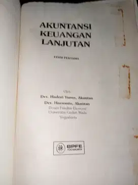 Buku akuntansi keuangan lanjutan hadori yunus