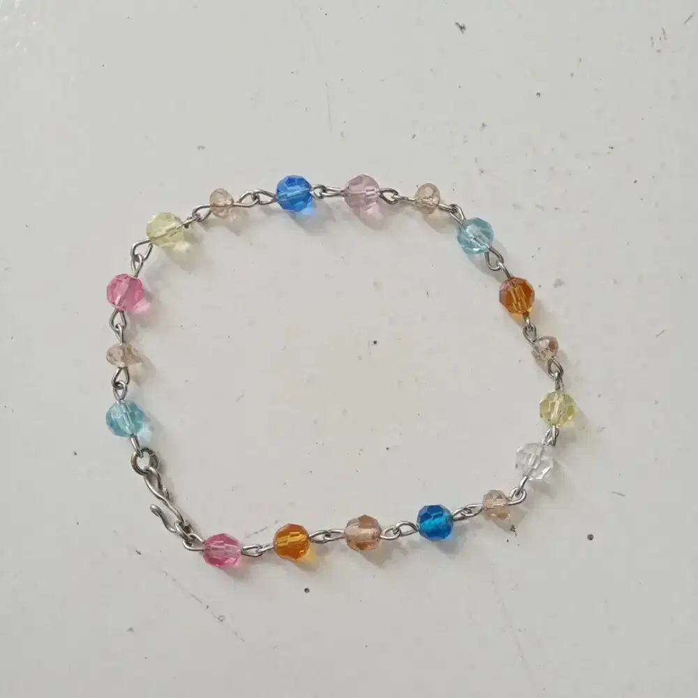 Gelang Kristal warna warni