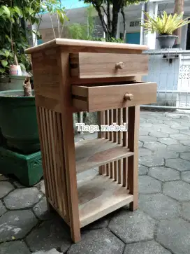 Nakas dispenser kayu jati di Yogyakarta
