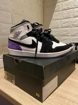 Sepatu Nike Air Jordan 1 MID Purple