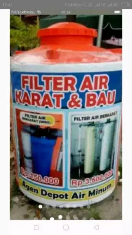 Nano filter pentaringan air