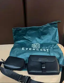 tas slingback pria warna hitam mewah merk everbest