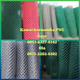 Kawat harmonika galvanis 4 mm lubang 55 mm