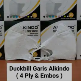 Gratis Antar - Masker Duckbill ALKINDO 4 PLY / LAPIS Earloop 50 pcs