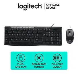 Keyboard Mouse wired Logitech MK200