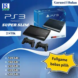 ps3 slim / super slim new distributor berbagai gb