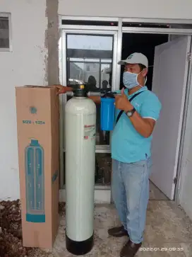 Alat filter saringan air pompa sumur bor tanah/PDAM PAM kuning keruh